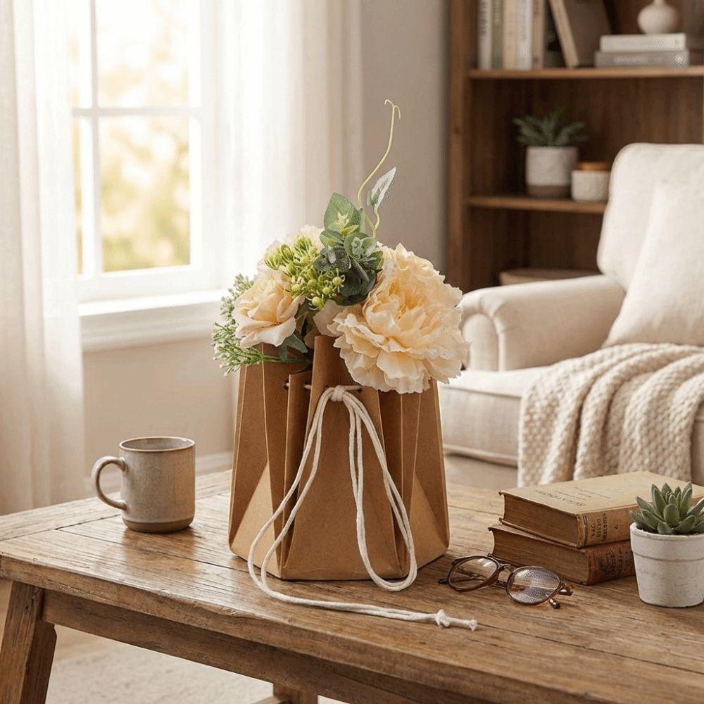 10Pcs Hand-folded Flower Gift Box Paper Floral Wrapping Box Flower Arrangement Box Valentine's Day