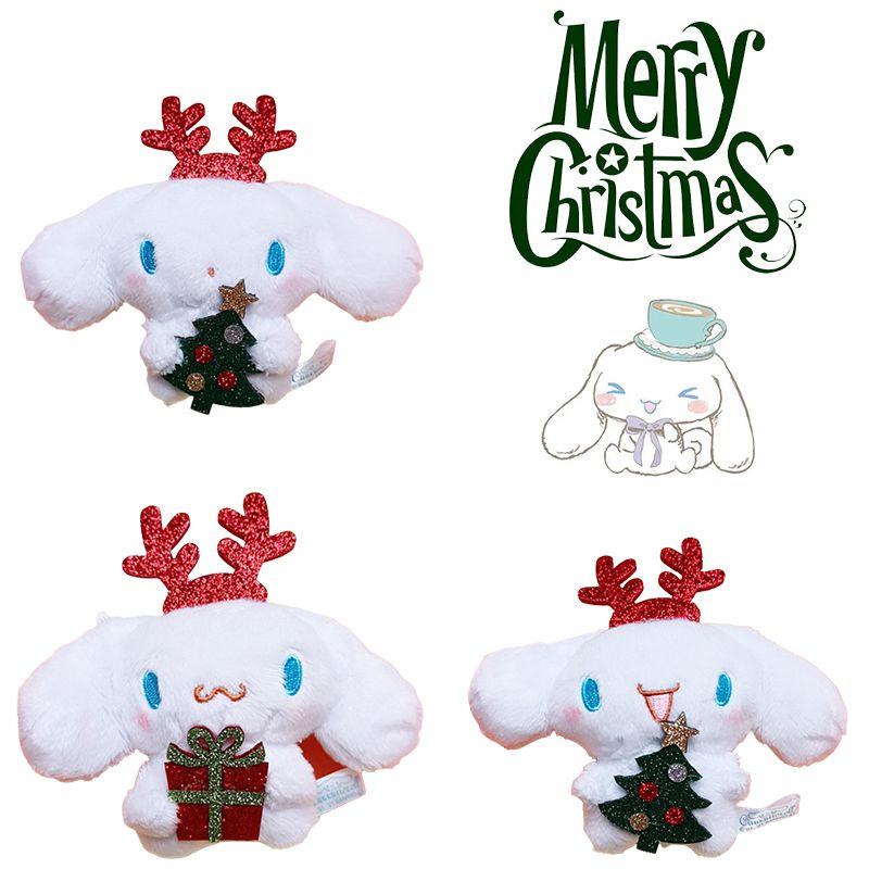 Christmas Plush Pendant Keychain Soft Durable Festive