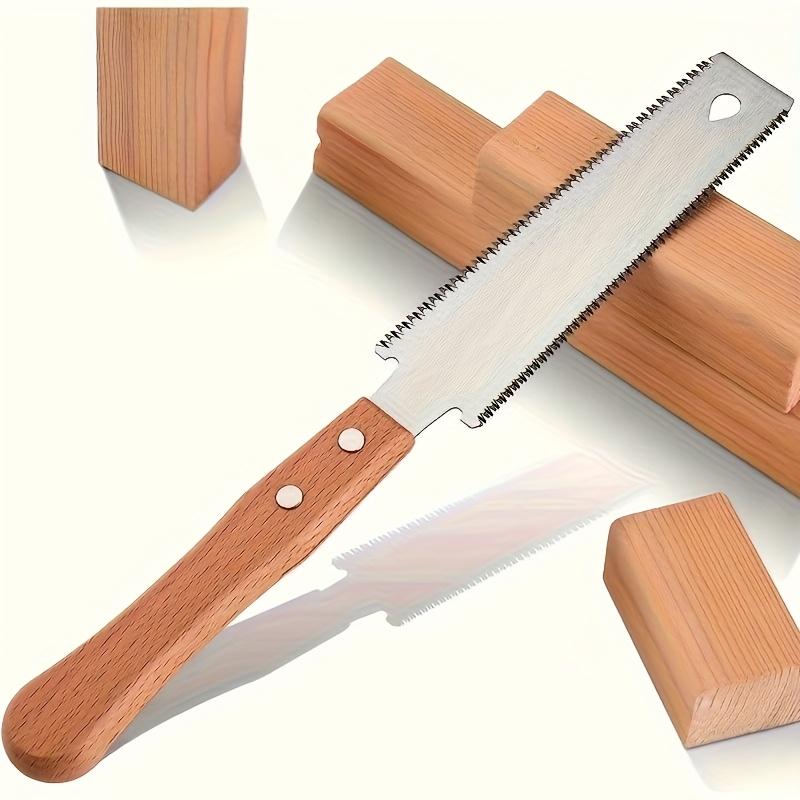 

Японская ножовка с гибкими металлическими полотнами - Инструмент для точной обработки дерева для гладкой резки, Эргономичная деревянная рукоятка, Ручное управление 1pc