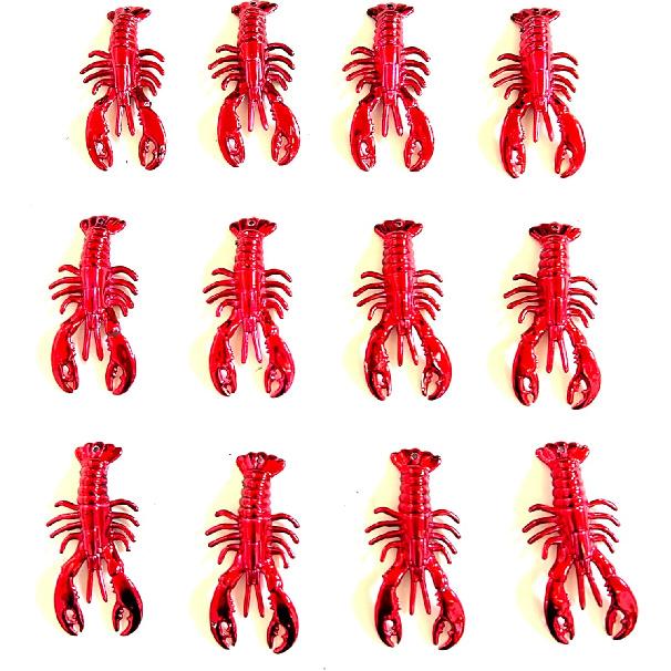 24 шт. Мини-раки-лобстеры Набор для вечеринки по варке морепродуктов Красные лобстеры Раки Морепродукты Украшения для вечеринки по варке