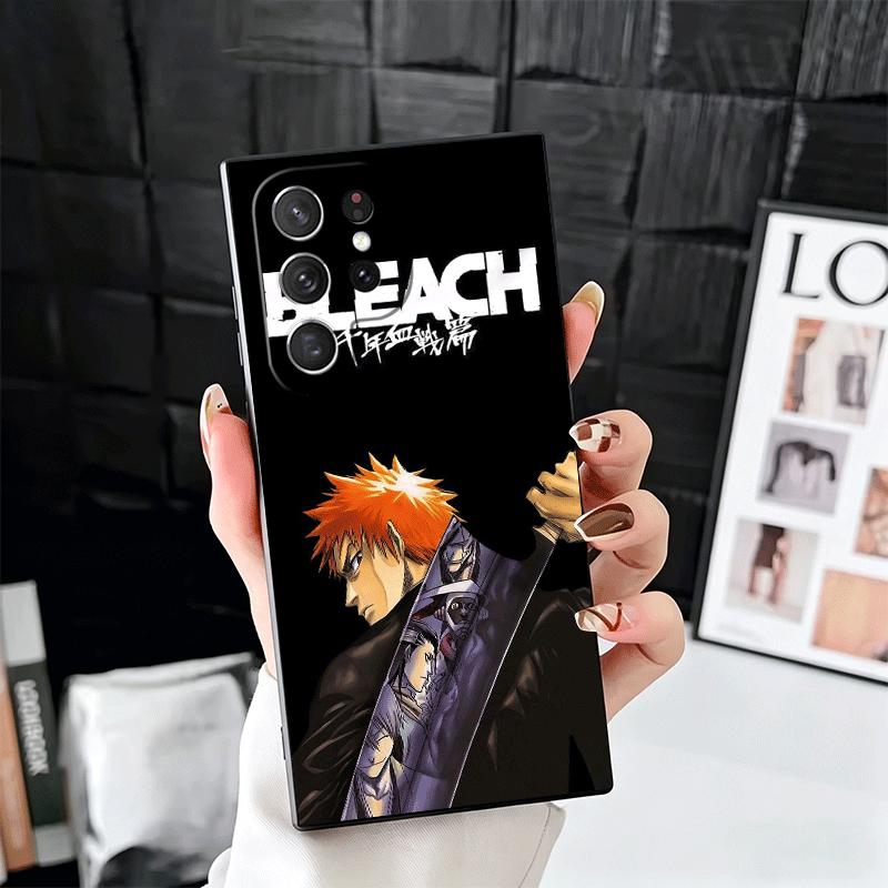 

Bleach Kurosaki Ichigo Soft Phone Case for Samsung Galaxy S26 S25 Edge S24 Ultra S23 Plus S22 S21 FE S20 Black Cover Back Shell Samsung S22