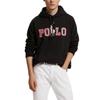 Polo Ralph Lauren SS24 Large Logo Letter Print Hooded Long Sleeve Sweatshirt Unisex Sweatshirt Black MNPOKNI16821962-001