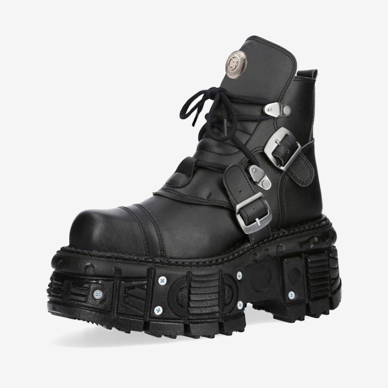 Fashion Brand Fashion Women's Platform Couple Ankle Boots men Retro Punk Style High Heels Metal Decoration Design Y2k Gothic Shoes