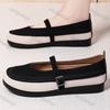 Fashion 2025 Women's Summer Lightweight Breathable Casual Shoes Fashion Buckles Anti Slip Flat Shoes Height Increasing Women Loafers