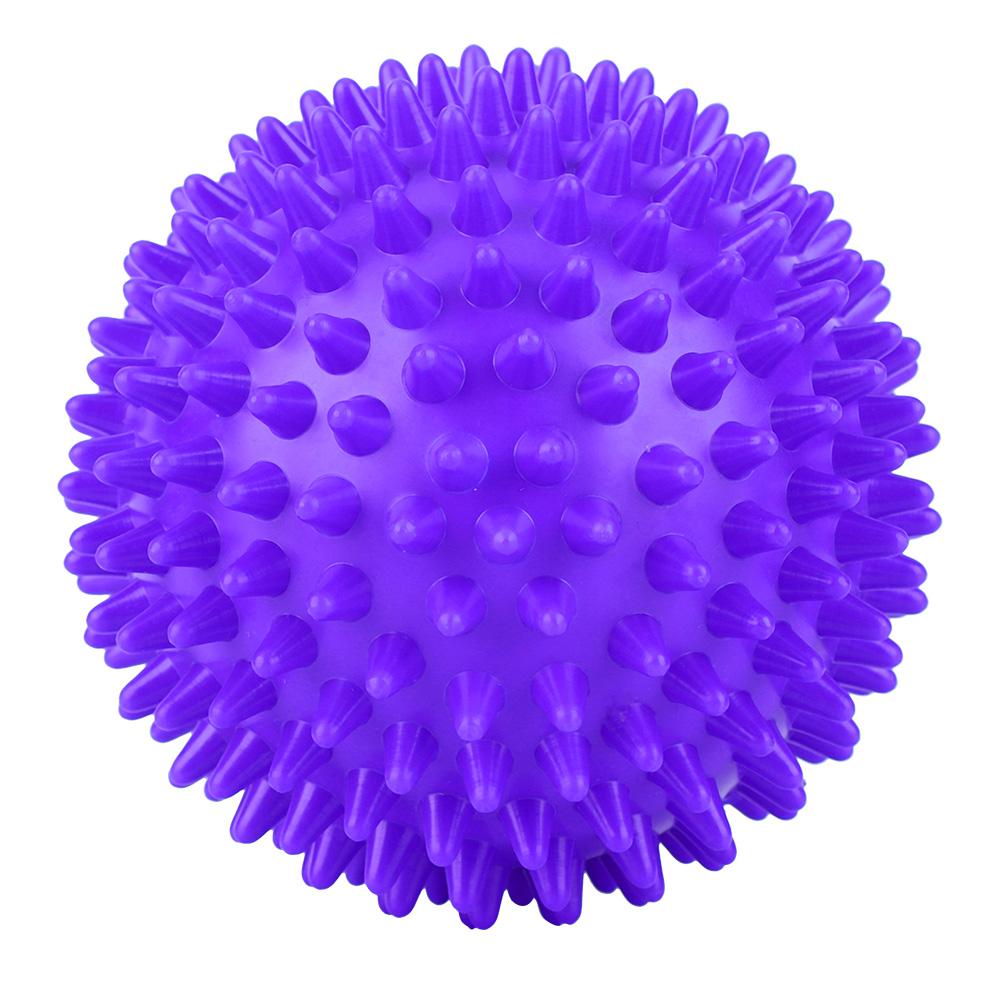 

Durable Plastic Massage Roller Body Spiky Balls Fitness Finger Relax Tool Purple 7.5cm