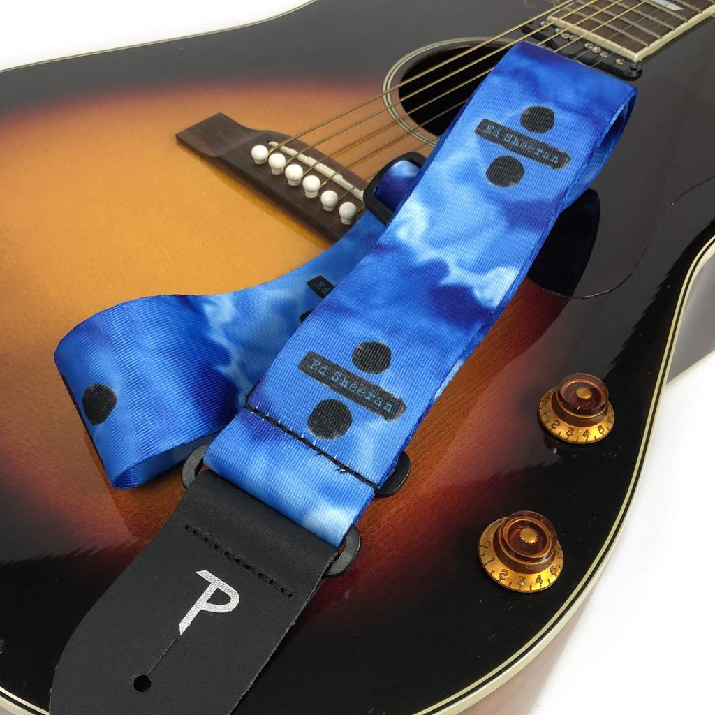 P Leathers Ed Sheeran Official Licensed Guitar Blue Perri's Ltd. Strap, 2-inch, Color