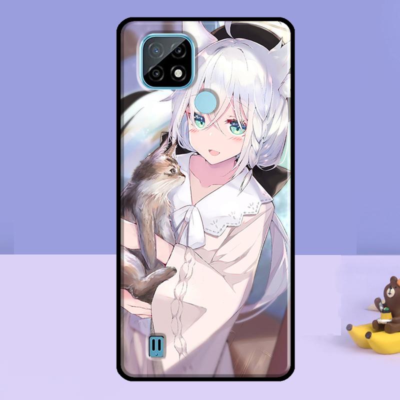 Shirakami Fubuki Hololive Case For Realme C75 C67 C61 C55 C53 C51 C35 C21Y C25S GT 7 Pro 6 6T 10 11 12 13 14 Pro Plus