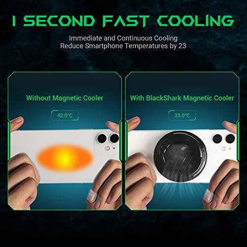 Black Shark Peltier Smartphone Cooling Fan, Magnetic, 20W High-Power Smartphone Cooling Fan, 3-Second Rapid Cooling, Quiet, App Controlled, RGB Light