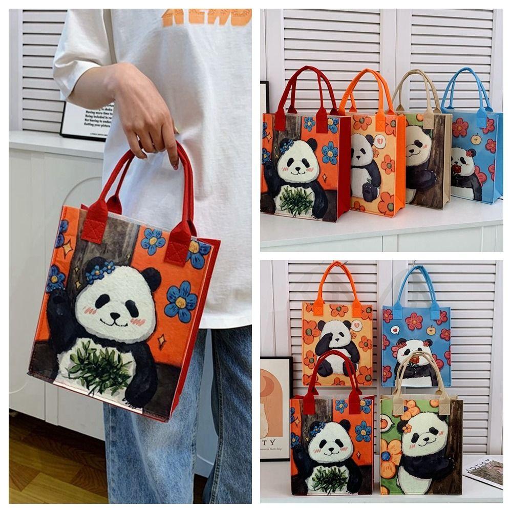 

Портативная повседневная фетровая сумка Panda Подарочная сумка Фетровая сумка Повседневная детская