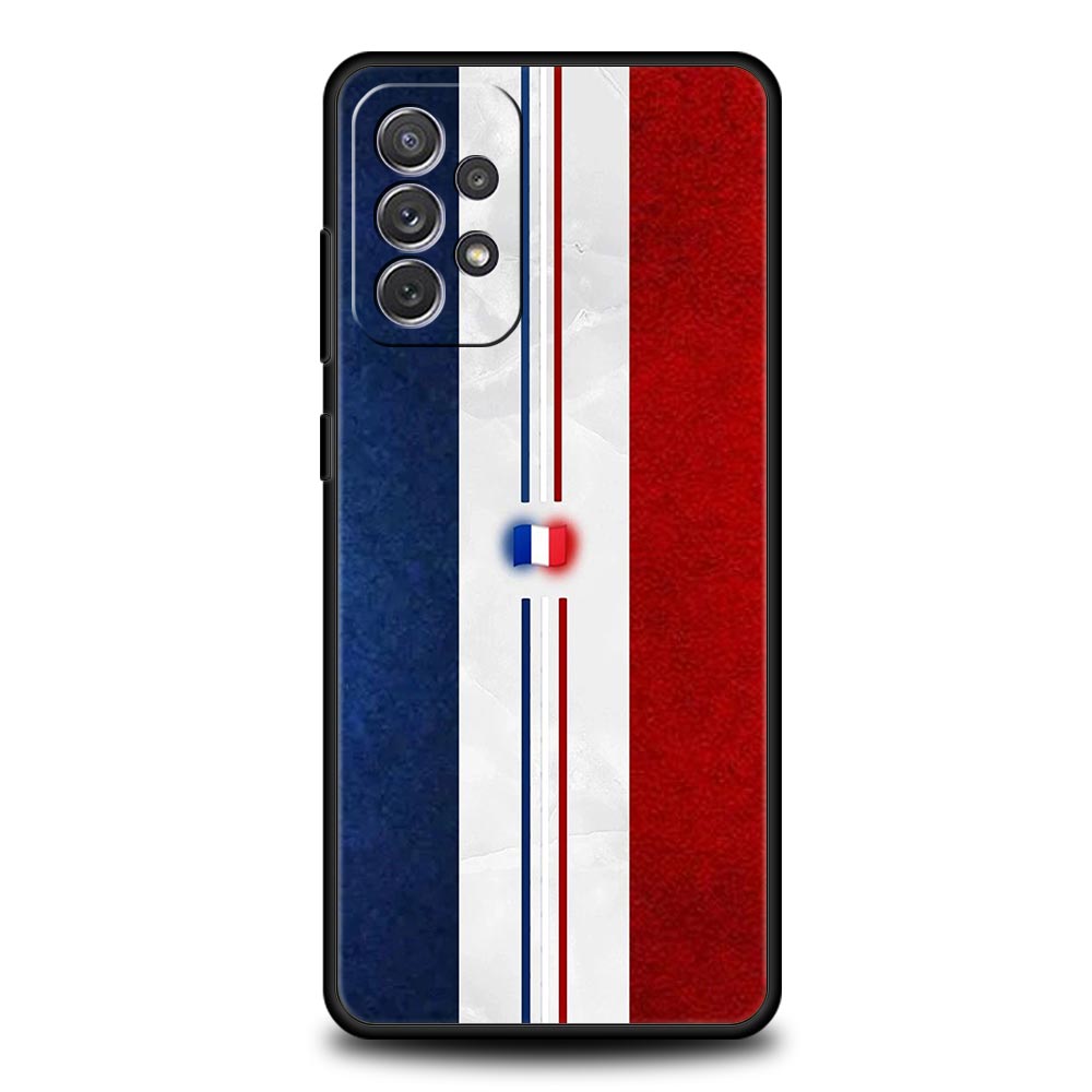 Phone Case For Samsung Galaxy A15 A13 A51 A71 A41 A31 A21S A03S A05 A35 A55 A23 A25 A33 A53 A73 5G Cover France Flag