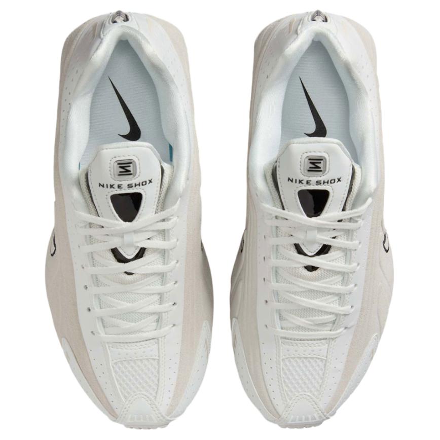 New Nike Shox R4 Shock Absorbers Slip Resistant Low top Running Shoes Women's White HQ7739-100