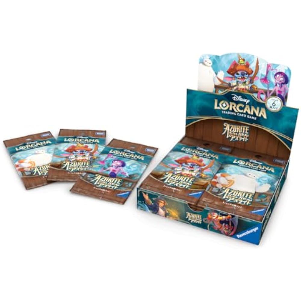 Disney Lorca TCG Japanese Booster Pack Great Azurite Box