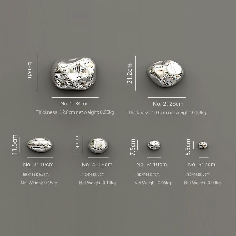 Abstract Three-dimensional Stone Wall Hanging Living Room Decoration Electroplating Simulation Stone Wall Hanging Interior Home