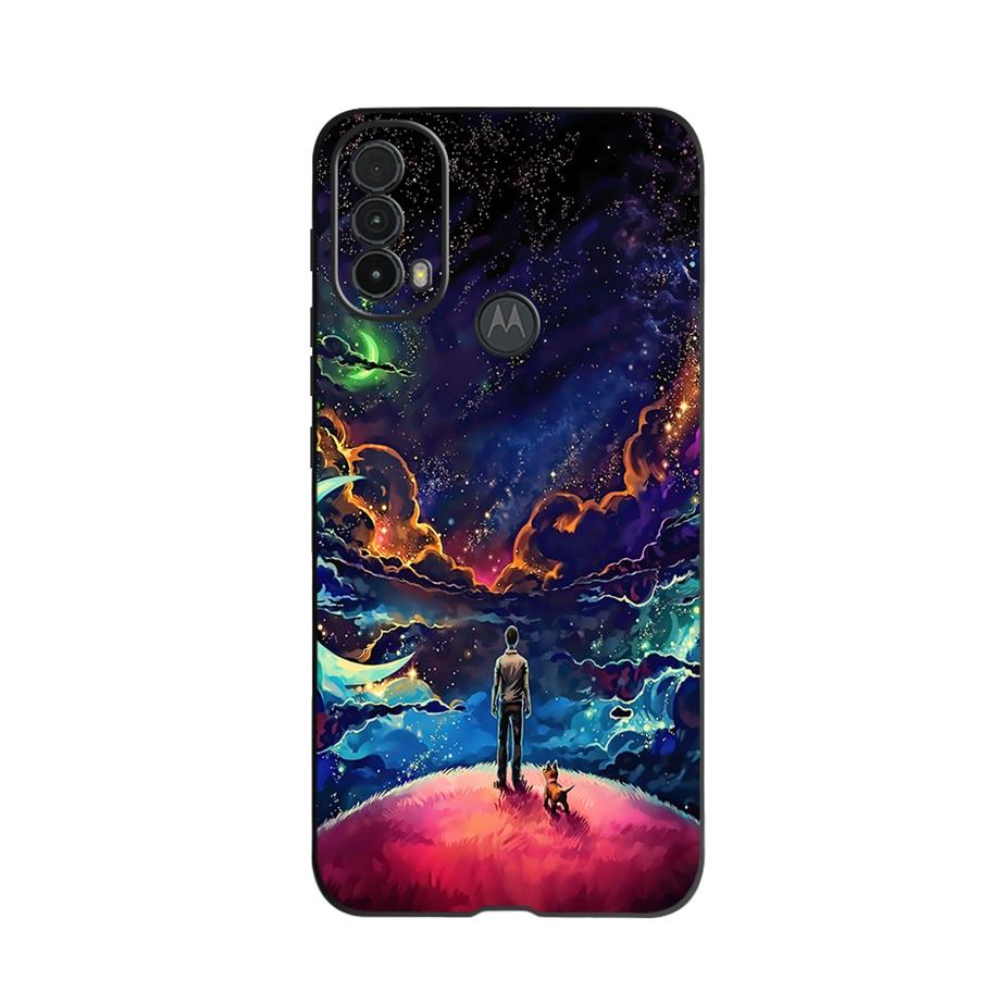 Cute Painted Cover For Motorola Moto E30 E40 Case Soft Silicone Fundas Phone Case For Motorola E30 Moto E40 E 30 40 Cover Bumper