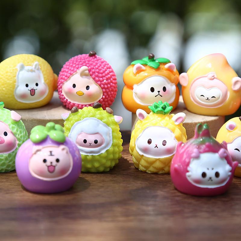 Series Zodiac Fruit Resin Toys For Visual Sensory Development In Play Creative