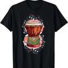 My Favorite Drummer Calls Me Dad Vintage Fathers Day Drumset T-Shirt