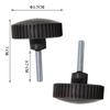 Pair of Black Plastic Screws for Attaching For Garden Swing Canopy Frame