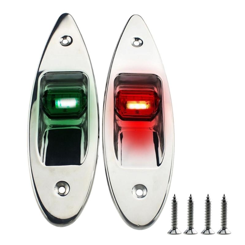 LED Marine Vessels Boats Pontoons Navigation Lights Universal Boat Signal Lamps for Enhanced Safety and Visibility 2pcs