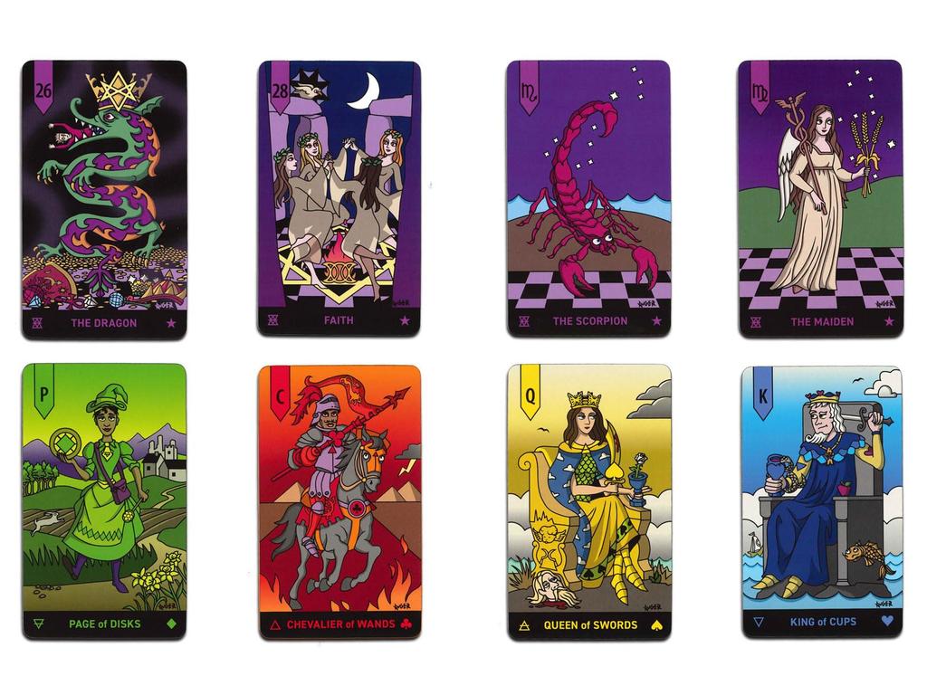 100 Tarot Cards Awaken forgotten wisdom with 100 mystical including a unique symbolic with an English [Officially Imported] [Allchento Tarot] cards,