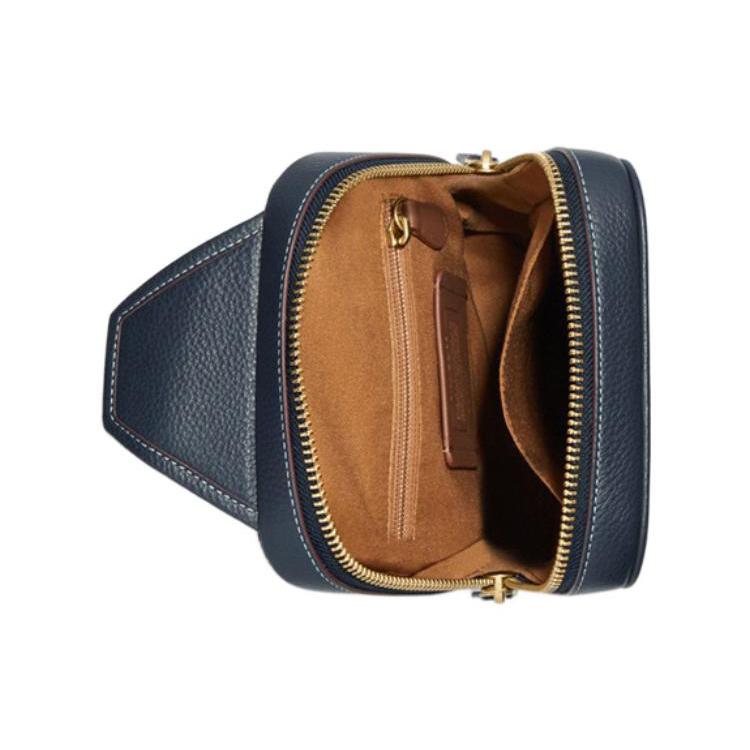 New COACH Sullivan Cow Leather With Textile Shoulder Bag Crossbody Bag Small Size Men's Denim CG993-B4DE