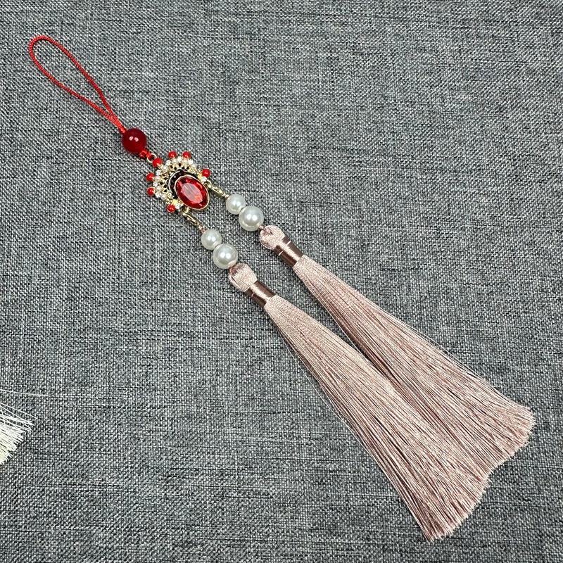 Пекинская опера Макияж лица Подвесная кисточка Украшение Ханьфу Кисточка Ципао Прессованная планка A28