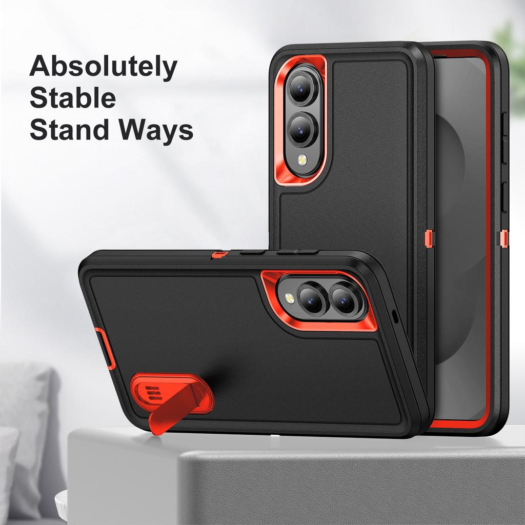 Applicable To Samsung S25Edge Defender Three-proof Mobile Phone Case Samsungs26U Bracket Anti-drop Cover