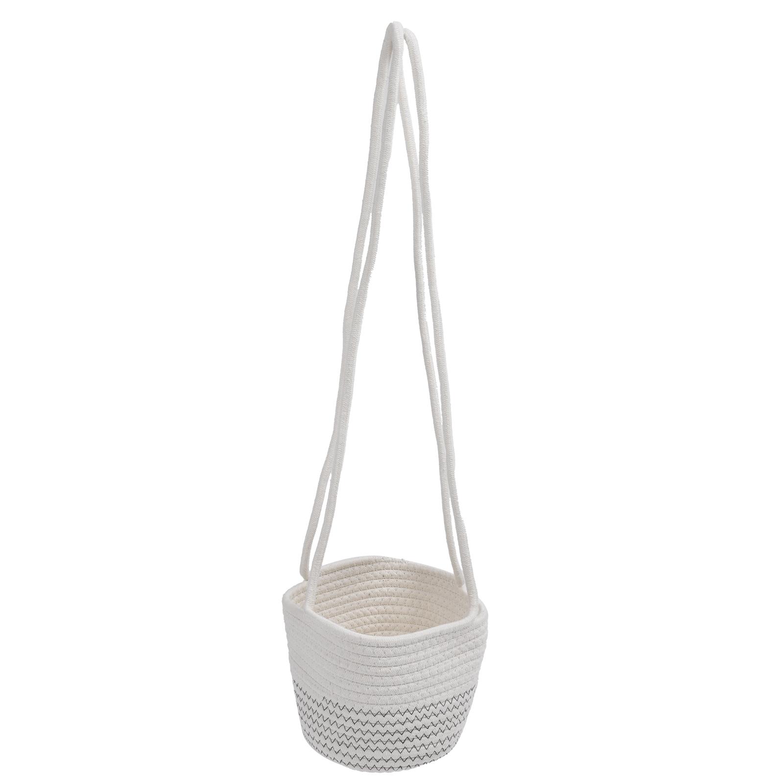

ing Basket Cotton Jute Rope ing Planter Plant Holder Storage Home Decor