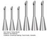 Stainless Steel Cream Piping Tips Set Lightweight Pastry Icing Decorating Tools with 3 Long Puff Nozzles Cream Puff Decorating Kit