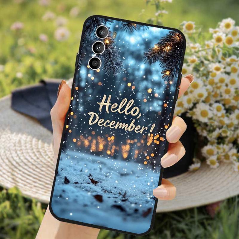 

Phone Case For Moto G85 G55 G05 G14 G75 G31 G50 G52 G60 G13 G32 G84 G54 G53 G72 G24 Power Christmas Tree Moto G24