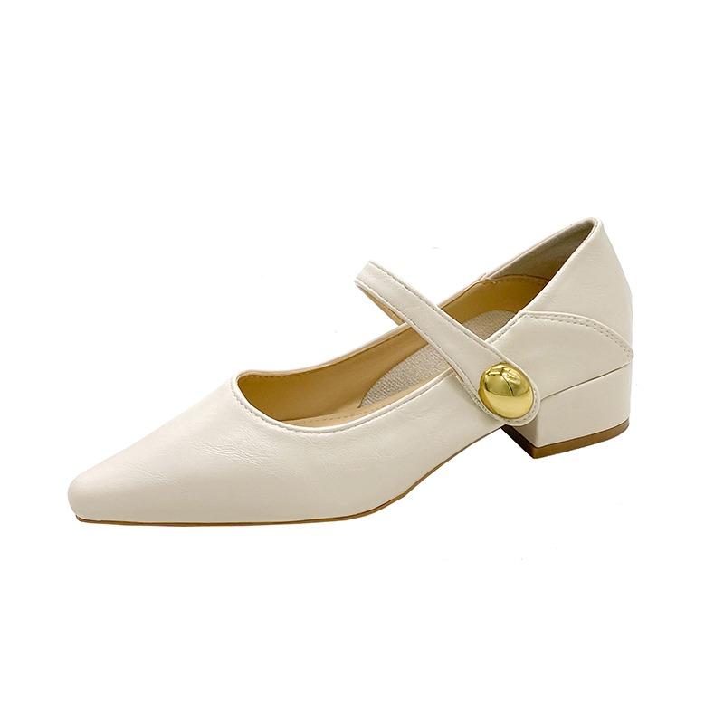 Fashion 2025 New Mid Heels Women Shoes Fad Shallow Elegant Sandals Designer Classical Heeled Shoes Autumn Dress Pumps Party Zapatillas