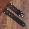 Vintage Leder Uhrenarmband 18mm 20mm 22mm 24mm Atmungsaktives Loch Handgenähtes Armband für Herren Damen Ersatz Handgelenkband