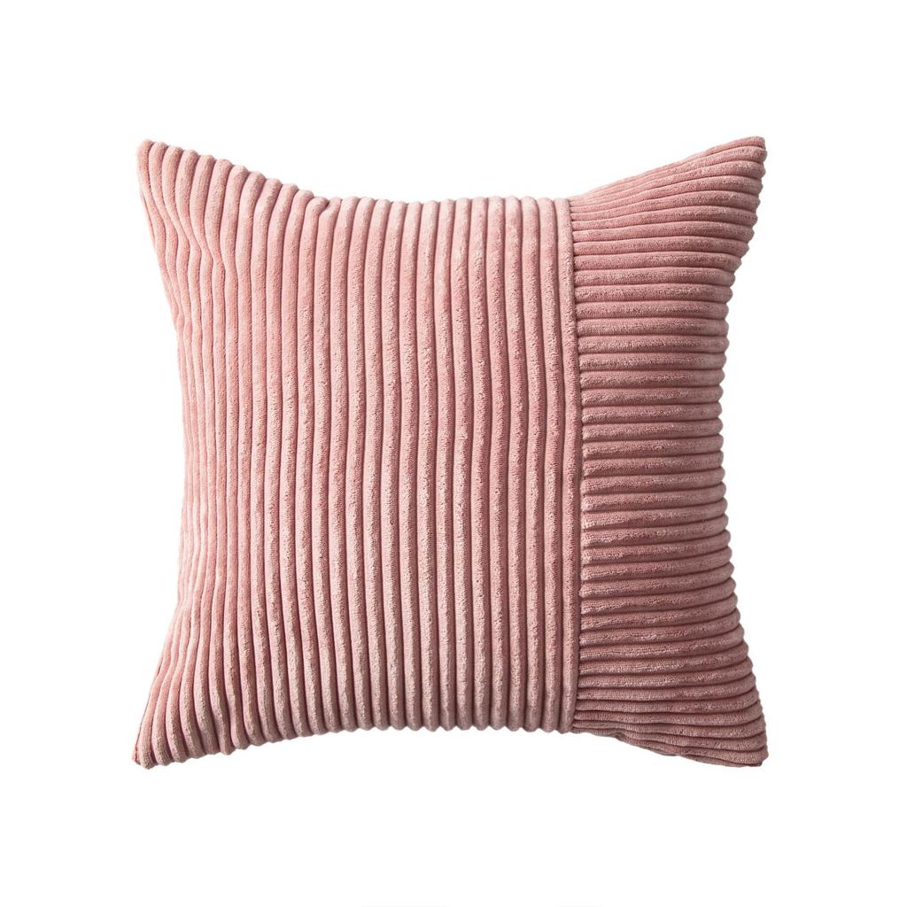 Simple and Simple Ins Style Corduroy Stitching Pillow Cover Style Living Room Sofa Cushion Solid Color Cushion Pillow