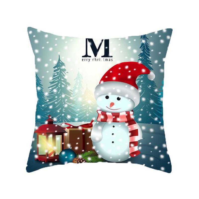New Santa Claus Snowman Pillow Case Festive Home Decoration Pillow Cushion Case