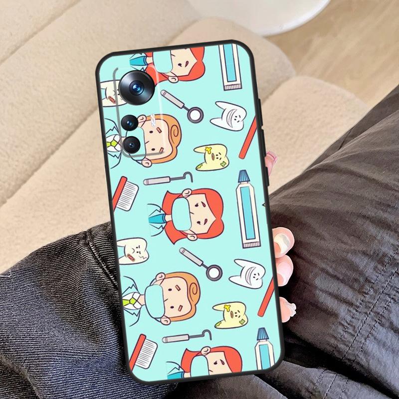 Dentist Tooth Dental Hygienist Case For Xiaomi 13 14 15 Ultra 11T 12T 13T 14T Pro Cover For POCO X7 X3 X5 X6 F5 F6 F7 Pro