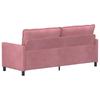 Pink Sofa 196 X 81 X 87.5 Cm Velvet
