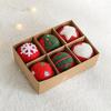 Christmas Wool Felt Ball Snowball Christmas Tree Decoration Ball Hanging Ornament Gift Box Set Christmas Balls