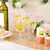 Acryl-Schleifen-Wein-Krawatten-Getränkeetiketten, Wein-Glas-Schmuck für Hochzeiten, Geburtstage, Schleifen-Motto-Party-Dekoration, Bar, DIY-Bastelarbeiten