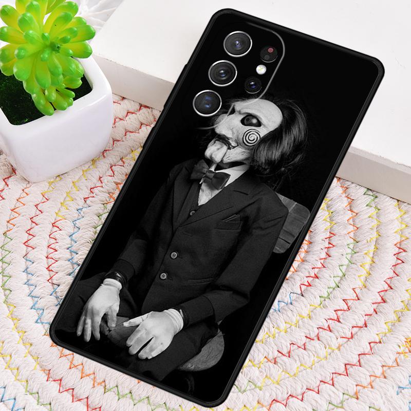 Saw Jigsaw Puppet TPU Phone Case For Samsung Galaxy note 10 pro S26 S25 S24 S23 S22 Ultra Plus S21 FE S20 Shockproof Cover