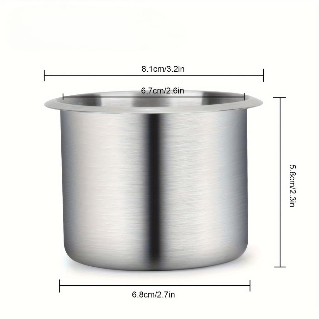 1pcs Car Cup Holder Stainless Steel Recessed Cup Drink Holder For Marine Boat Camper Truck RV Embedded Cup Beverage Rack