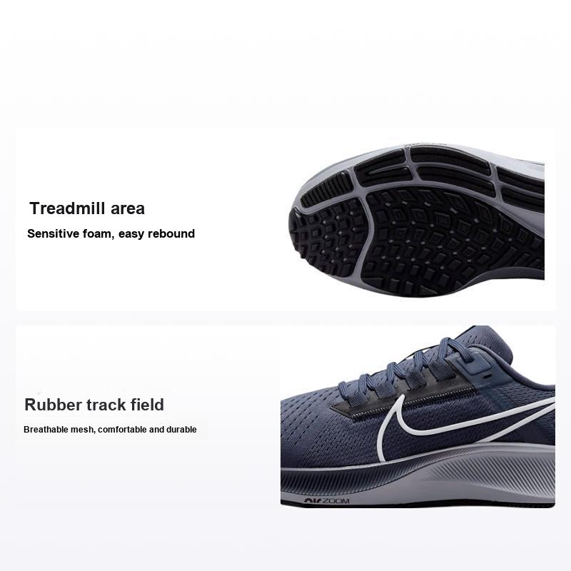 Nike Air Zoom Pegasus 38 Thunder Blue Men Sneakers Black Dark-Obsidian Wolf-Grey CW7356-400