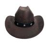 Popular Manufacturer Spot Five-Pointed Star Rivet Western Cowboy Hat Festival Party Jazz Hat Men'S Top Hat