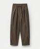 UMARMUNG Lightweight Cotton Oval Silhouette Pants_Chocolate