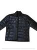 Stylish Men's Genuine Lambskin Leather Jacket Puffer Black Full Quilted Zipper
