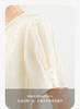 Elegant and slim round neck beaded short sleeved shirt, mini top