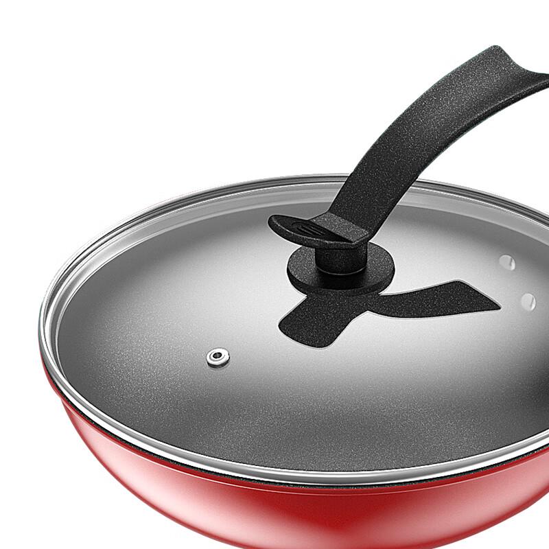 EFULLOT Red Luck Non-Stick Wok