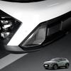 Car Exterior Accessory For Carbon Fiber Bright Black Front Bumper Fog Light Lamp Frame Trim Cover for Hyundai KONA SX2 2024-2026