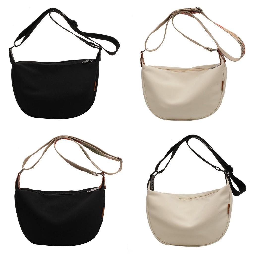 2023 New Urban Simple Canvas Dumpling Bag Women's Crossbody Bag Lightweight Small Shoulder Bag