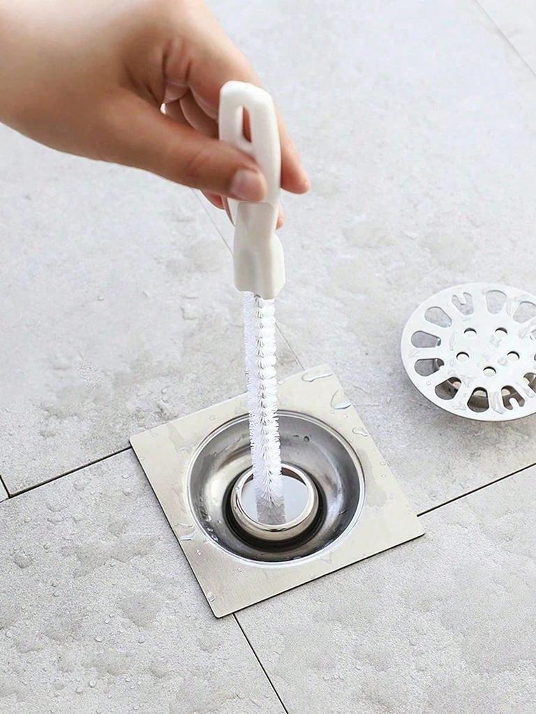 Drain Cleaning Tool Includes Flexible Drain Remover And Brush, Hair Clog Remover For Sink, Shower, And Bathtub, Effectively Captures Hair