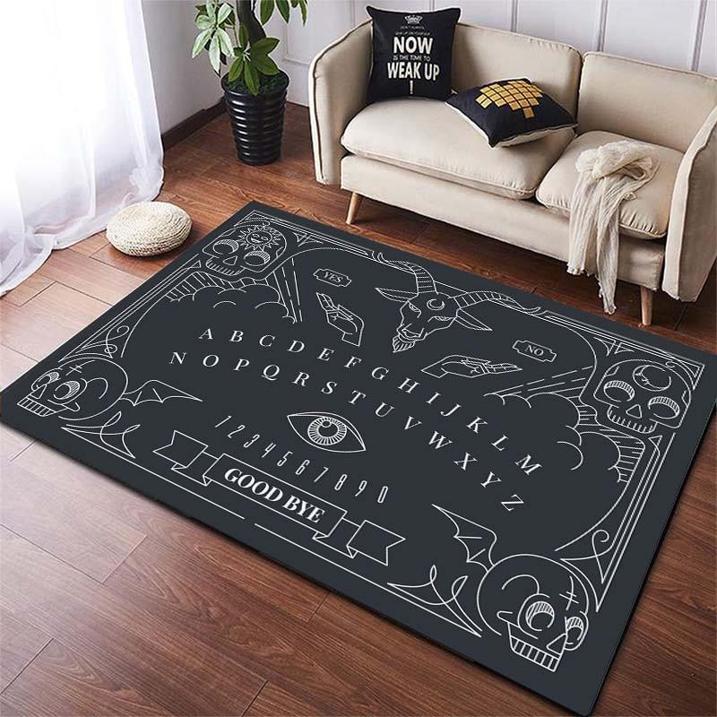 Ouija-Brett, großer Teppich für Wohnzimmer, Teppich, Schlafzimmer, Badematte, weicher Teppich, Heimdekoration