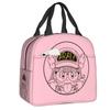 Custom Arare Arale Purple Dr Slump Resuable Lunch Box for Women Multifunction Cooler Thermal Food Insulated Lunch Bag Student